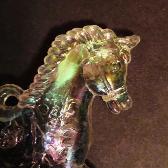 Iridescent Rocking Horse Ornament - Picture 3 of 6